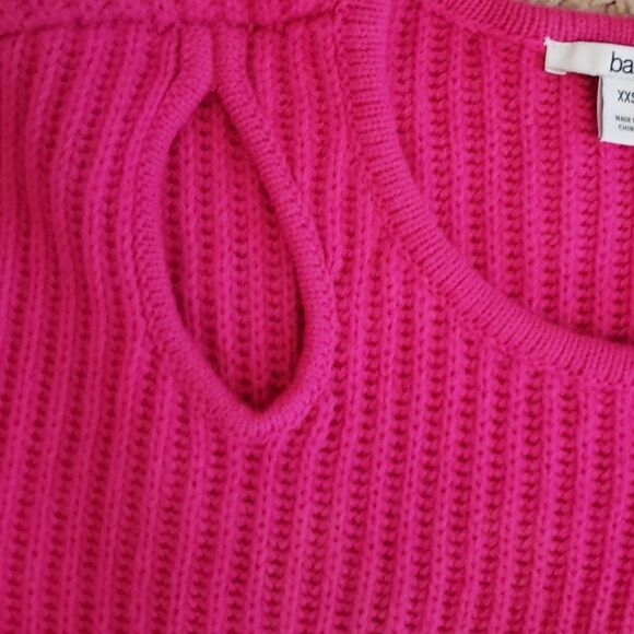 Hot Pink Cut Out Sweater - Picture 2 of 5